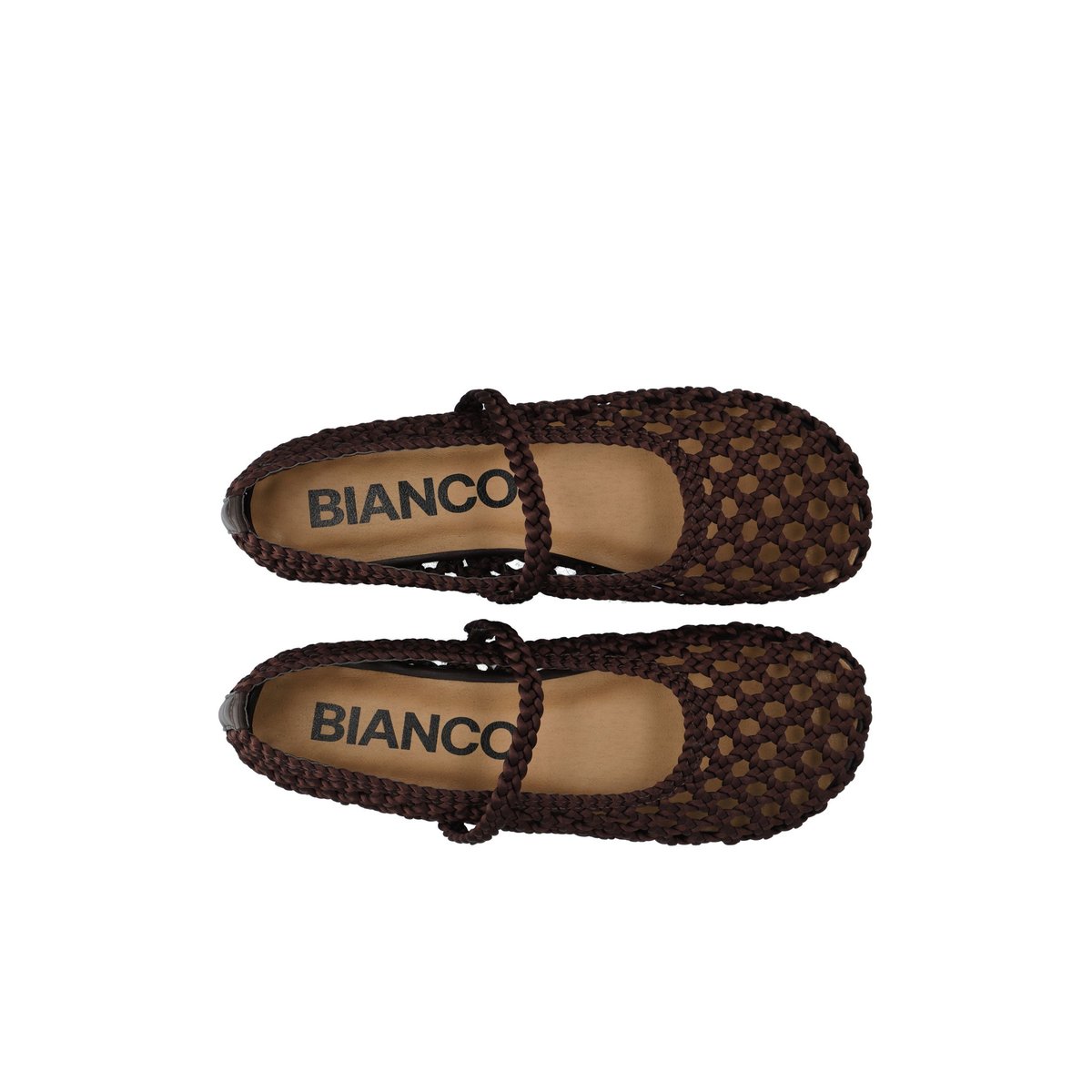 Chaussures Mary Jane brown, BIANCO