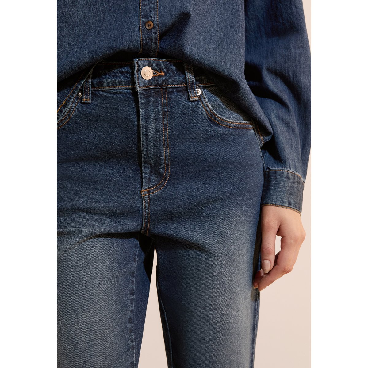 Jean coupe slim DEMIE bleu nuit, ETAM