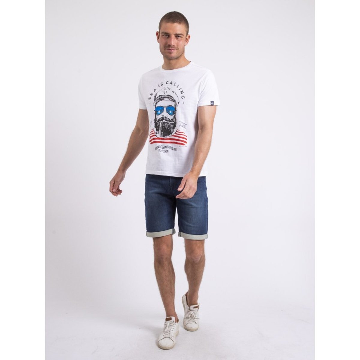 T-shirt Col Rond Nalupiri blanc, RITCHIE