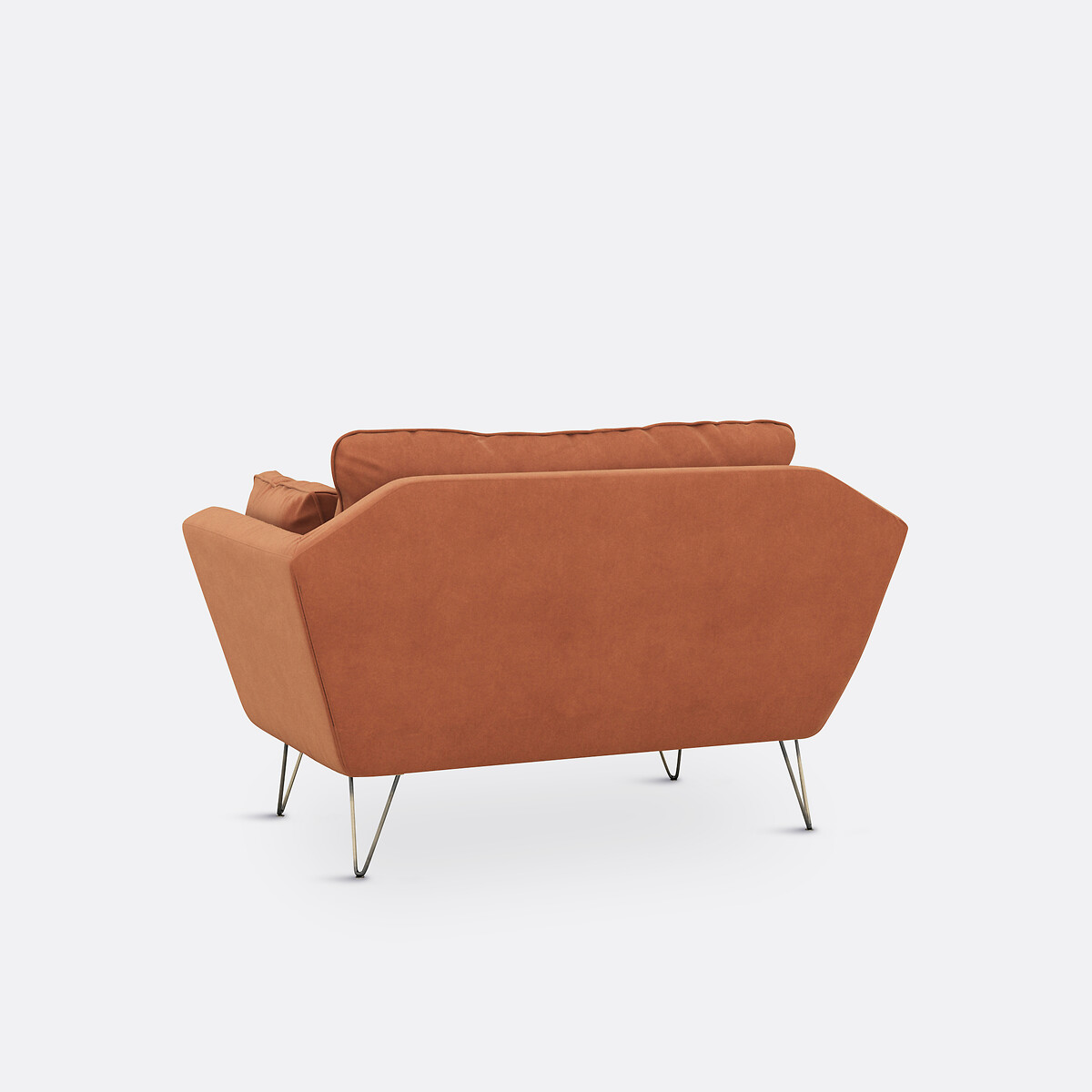 Fauteuil XL velours Topim tabac, LA REDOUTE INTERIEURS