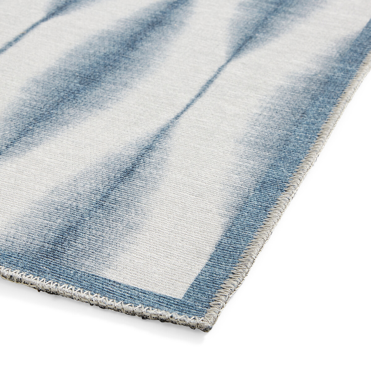 Kasuri Washable Runner Rug midnight blue, SCION