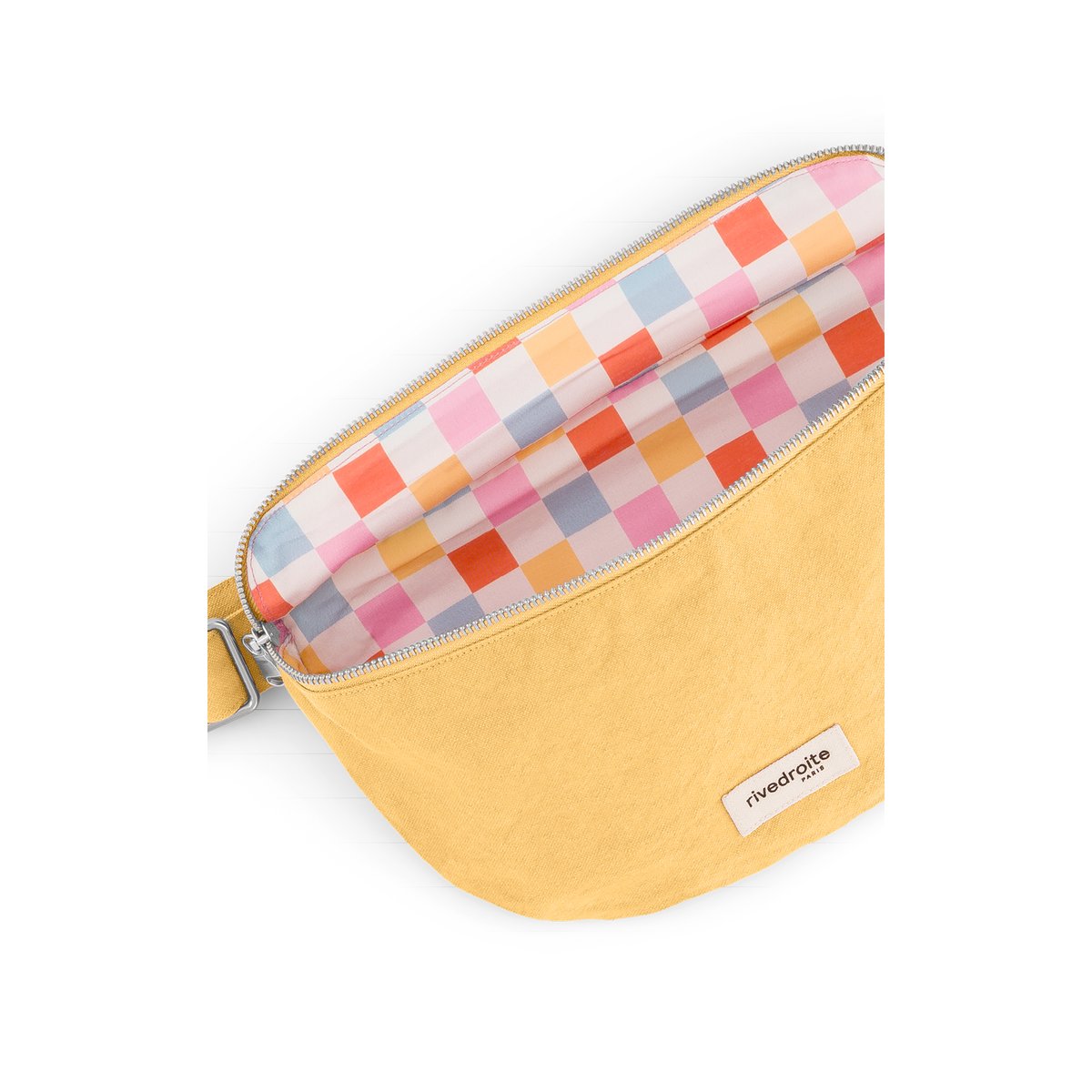 Sac banane zippé CUSTINE jaune sunny, RIVEDROITE