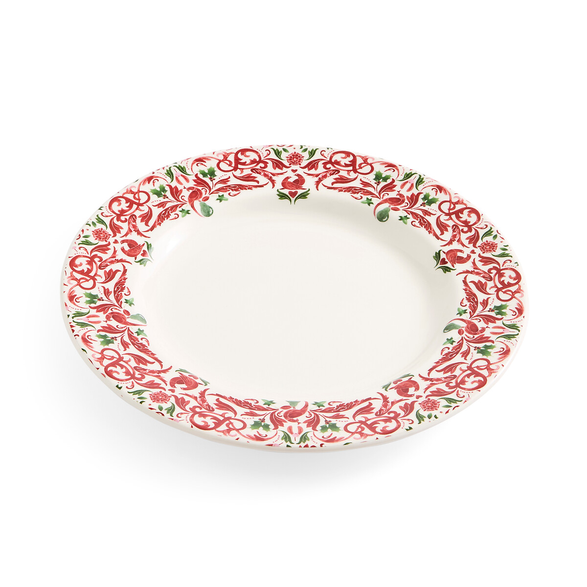 Set of 4 Christmas Tree Yuletide Border Dinner Plate multi-coloured, SPODE