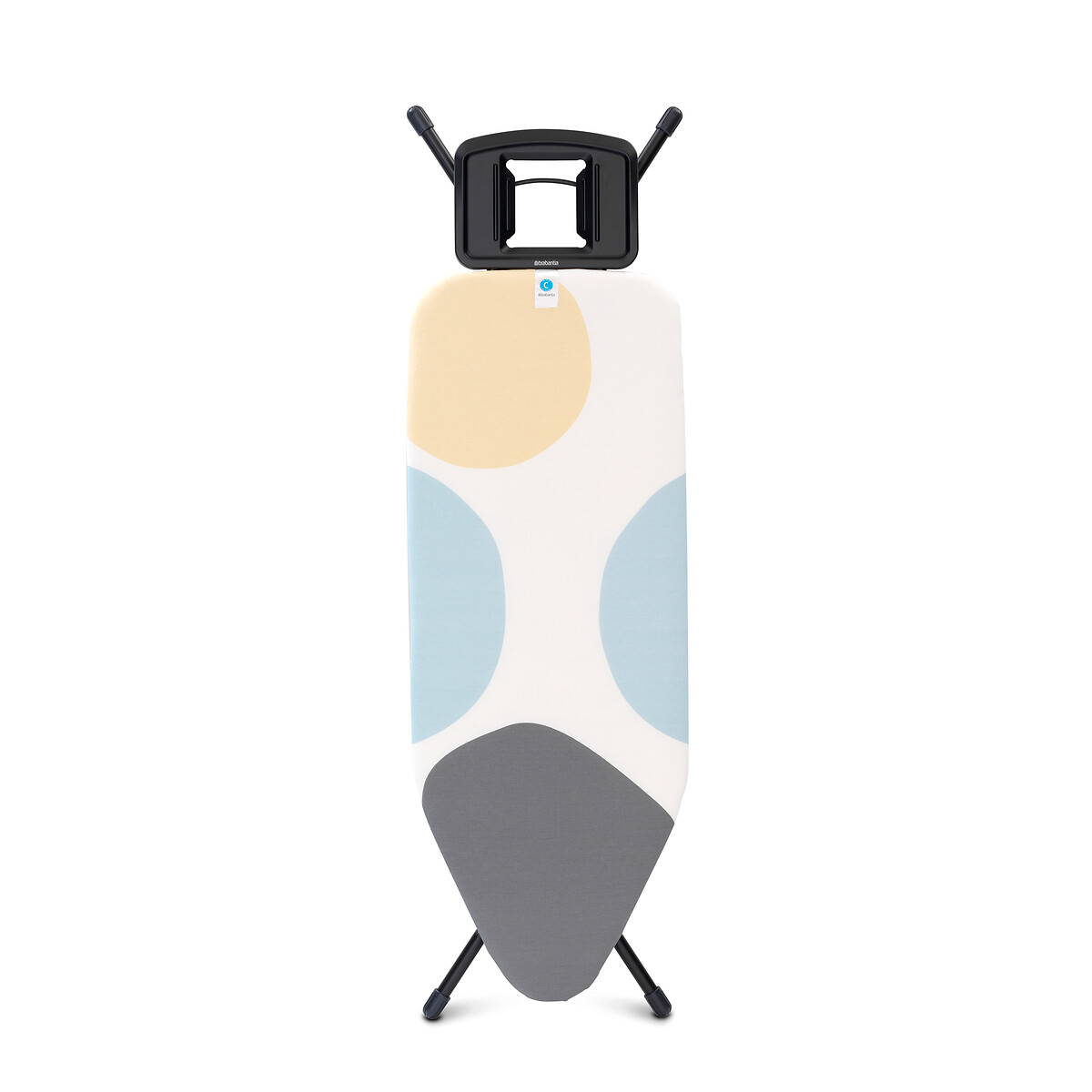 Ironing Board C, 124x45cm with Solid Steam Iron Rest duck egg blue, BRABANTIA