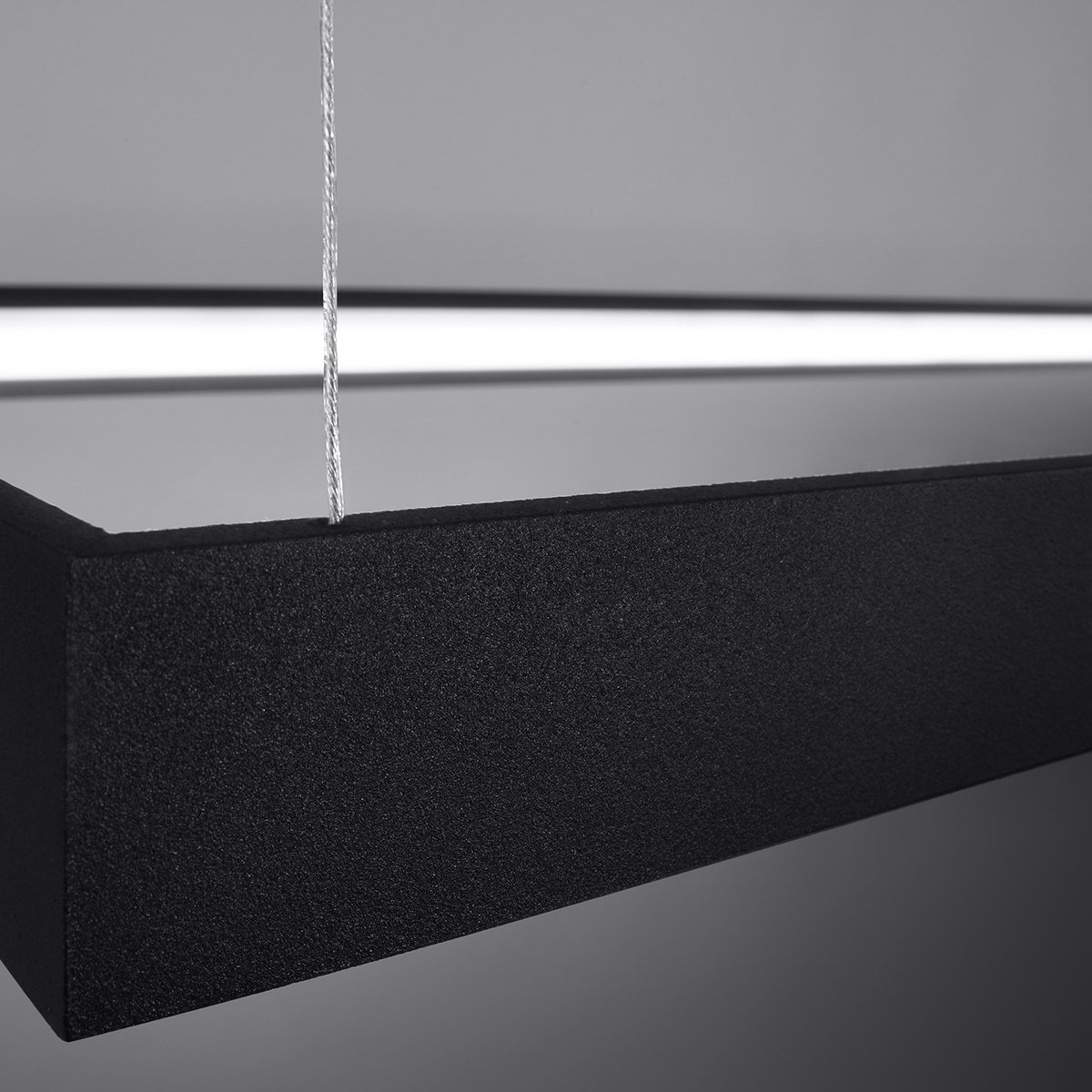 Lustre Aluminium Noir LED 1 Tuula noir, EDEN