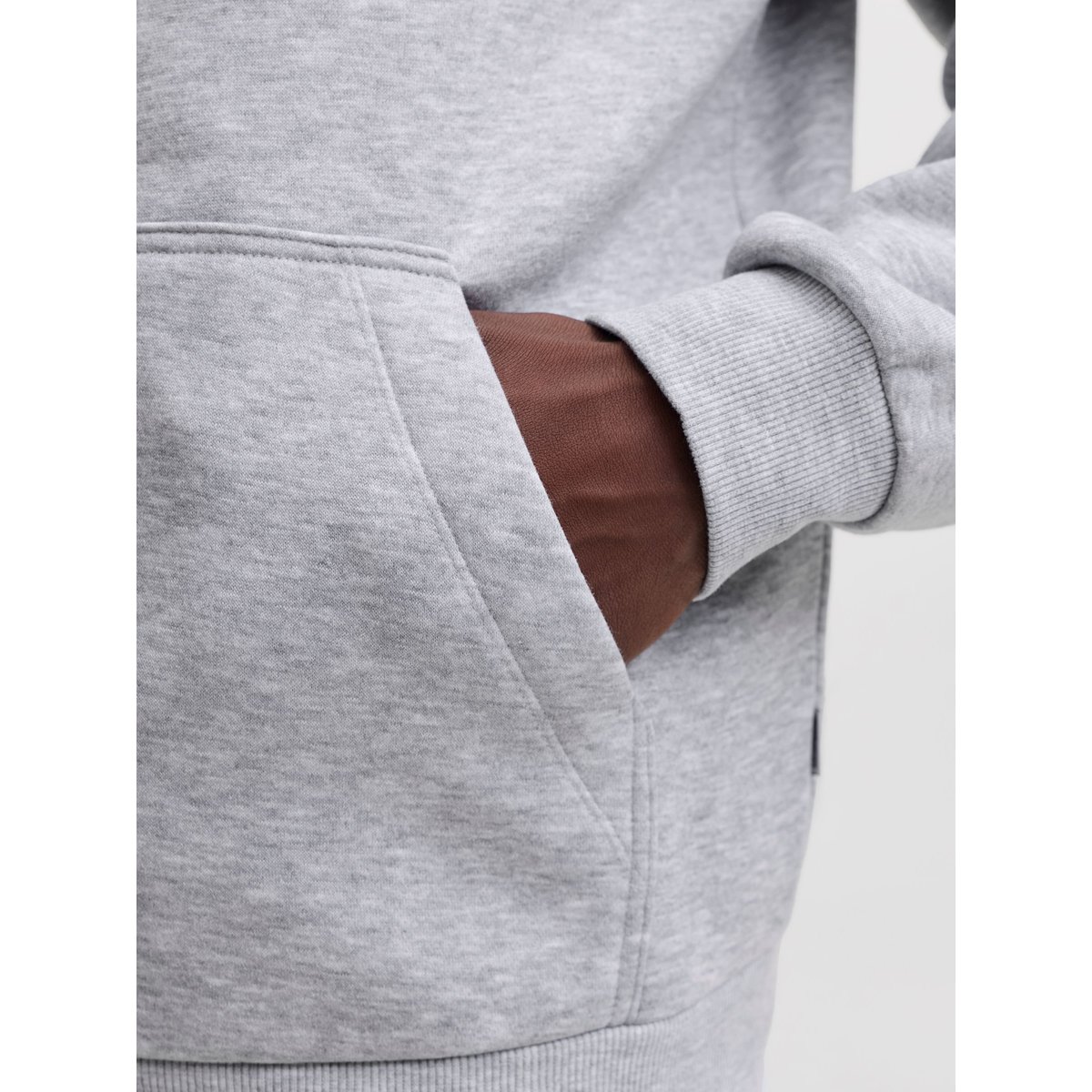 Sweat-Shirt grise - light grey melange, JACK & JONES