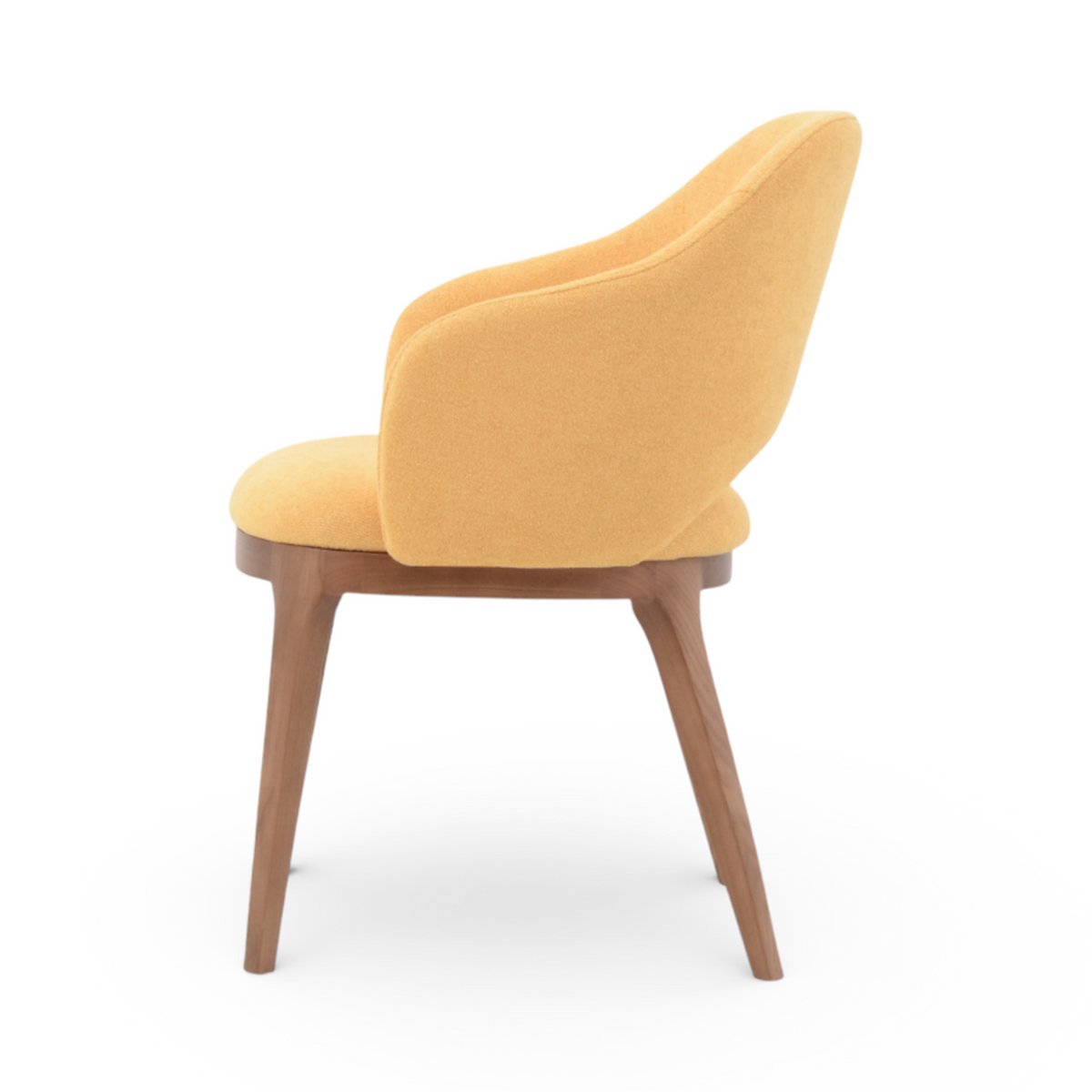 Chaise repas tissu jaune or, ZAGO