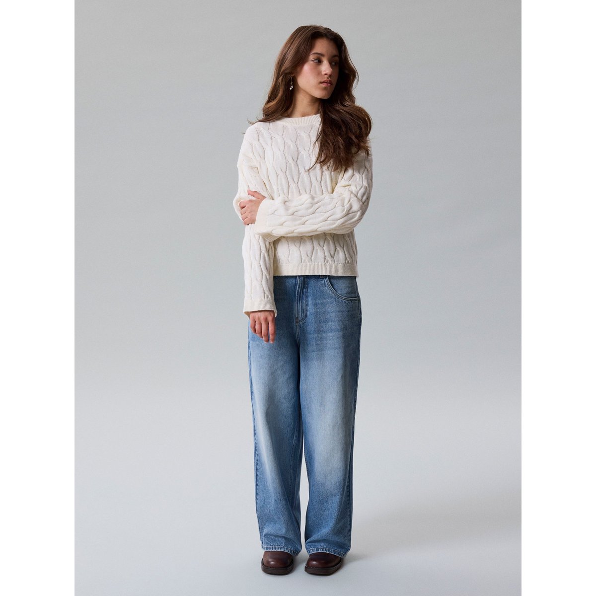 Pull En Maille blanc - antique white1, NAME IT