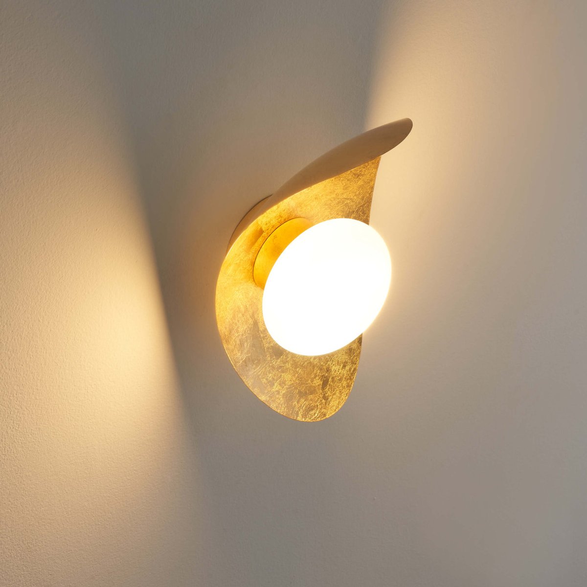 Applique à LED finition feuille d'or - ISOLA doré, KOSILUM
