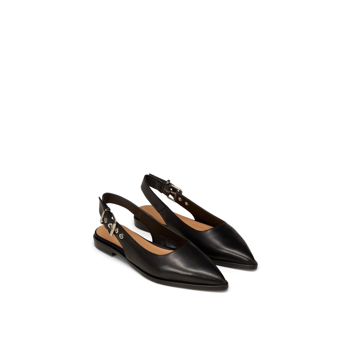 Ballerine slingback modèle Camilla avec lanière réglable schwarz, MARC O'POLO