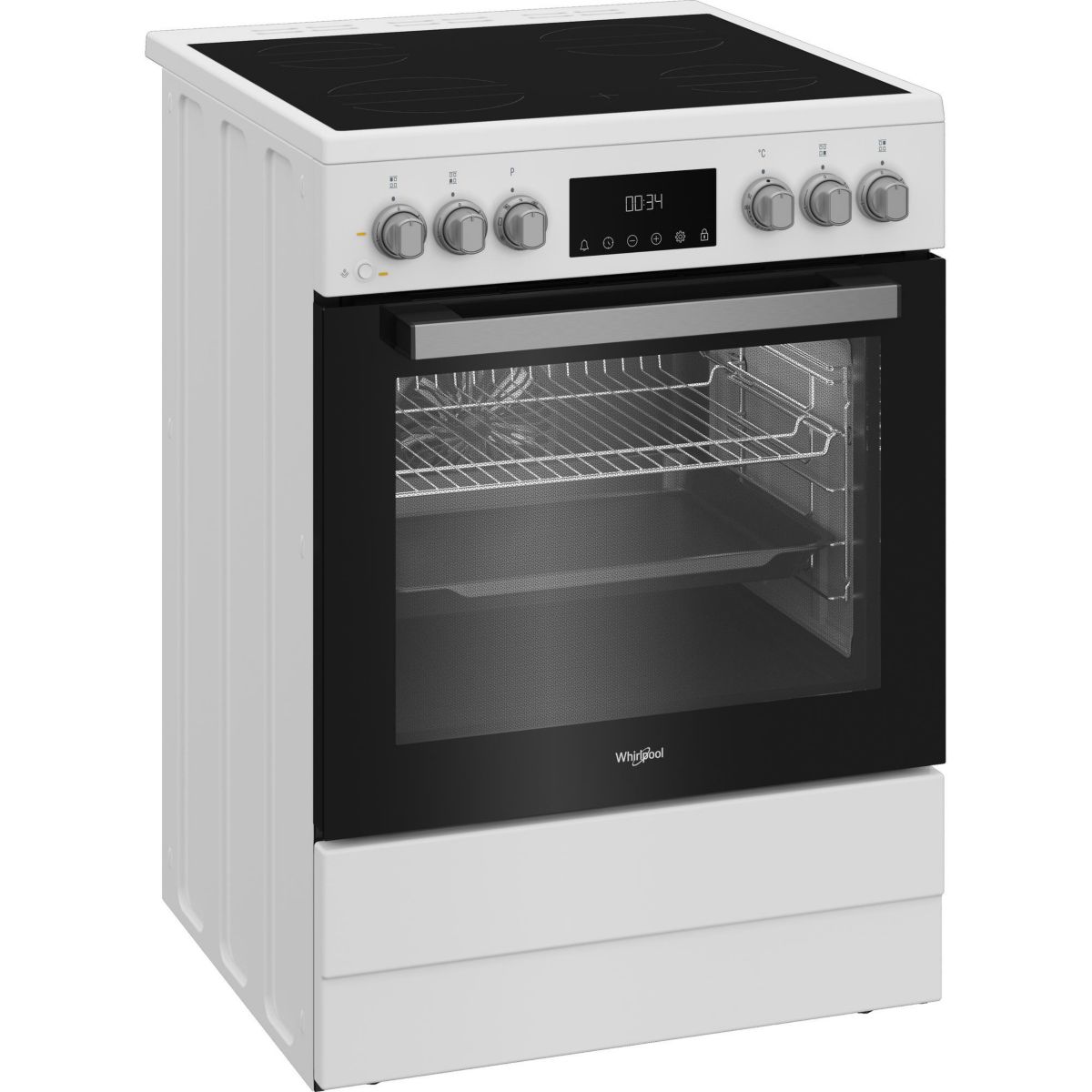 Cuisinière vitrocéramique W6V8LCSW couleur unique, WHIRLPOOL
