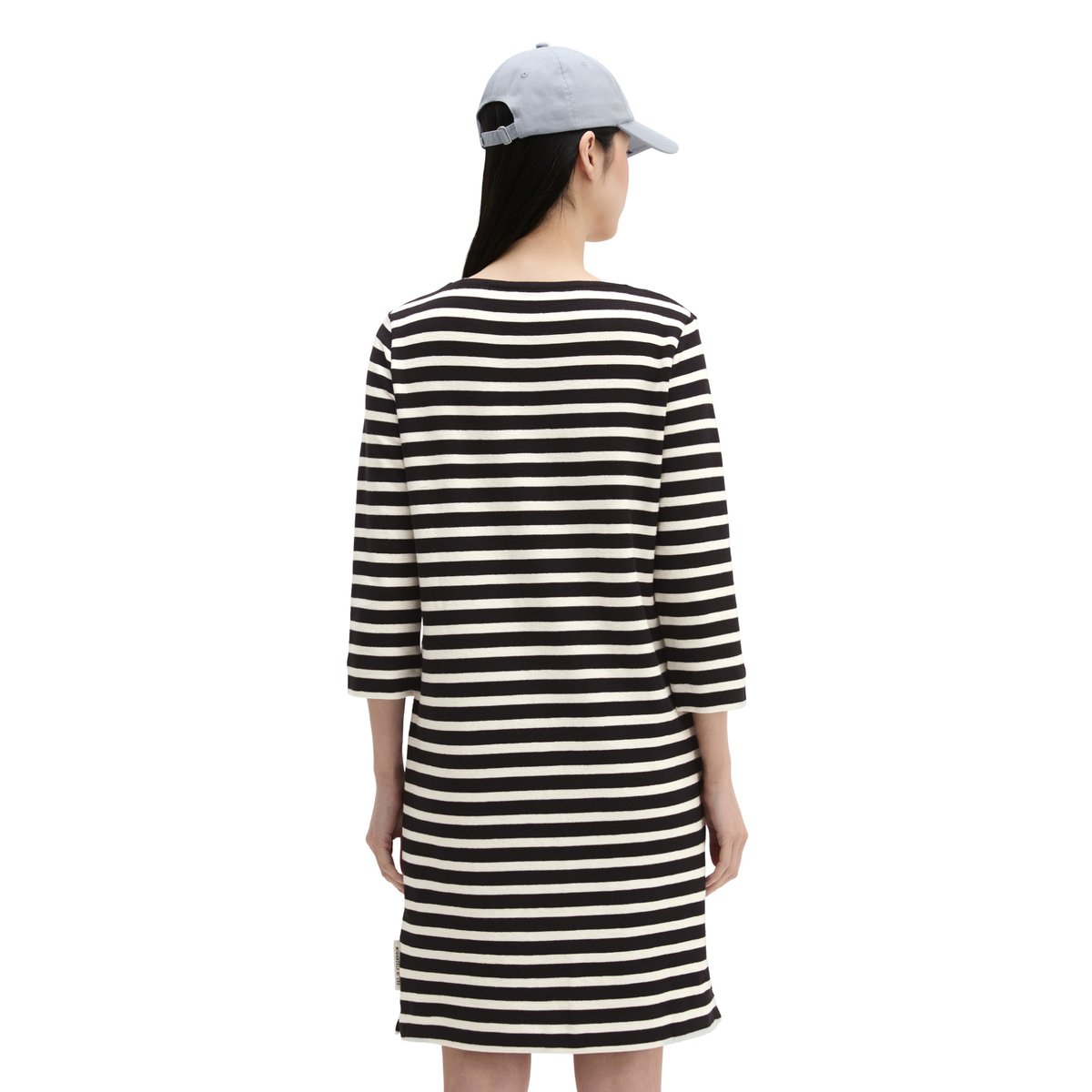 Robe en jersey rayé loose en jersey doux noir, MARC O'POLO