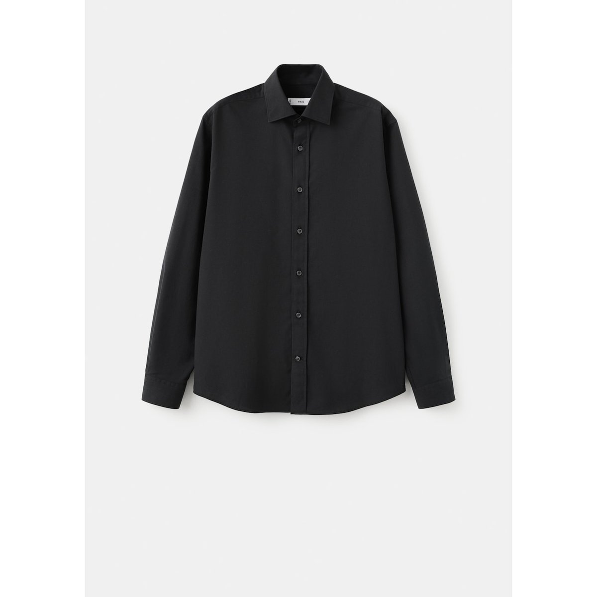 Chemise 100 % coton slim-fit noir, MANGO MAN