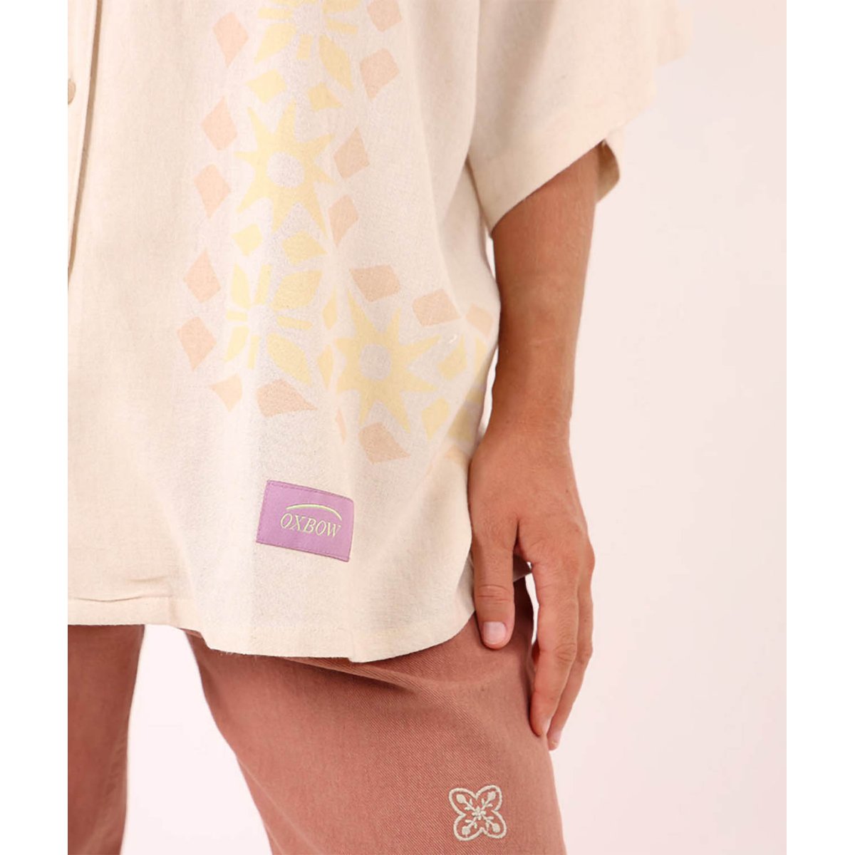Chemise légère en lin LINEN sable, OXBOW