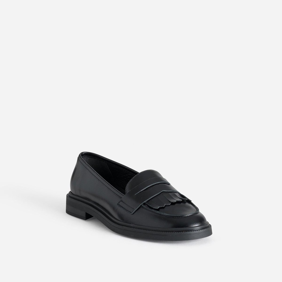 Mocassin en cuir LOUVA noir, ERAM