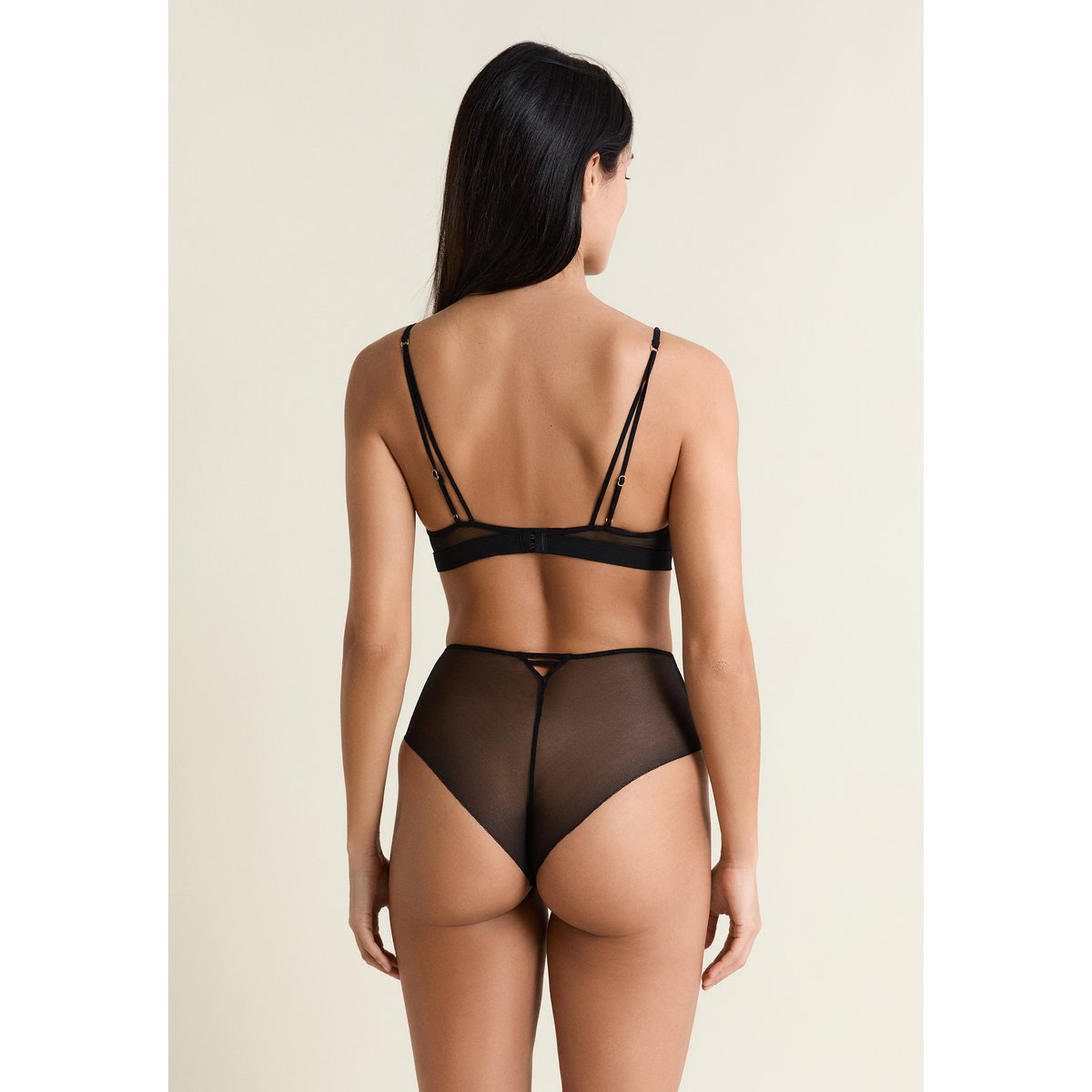 Bandeau en dentelle LUXURIANTE noir, ETAM