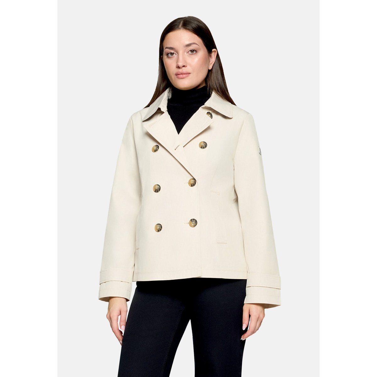 Manteau court à col white sand, BETTY BARCLAY