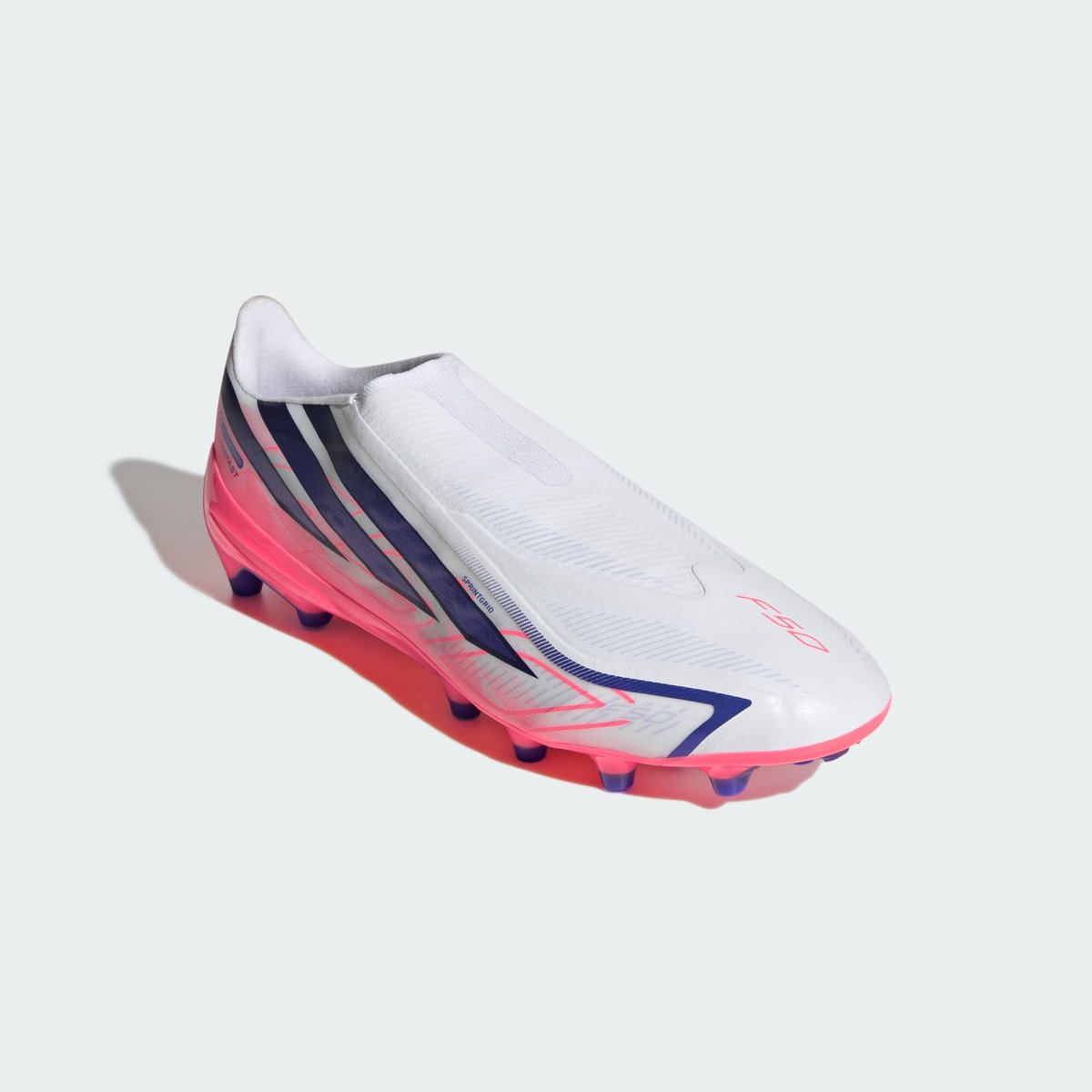Chaussure De Football Sans Lacets F50 Hyperfast League Terrain Synthétique Chaussure De Football Sans Lacets F50 Hyperfast League Terrain Synthétique cloud white / solar purple / solar turbo, adidas Performance