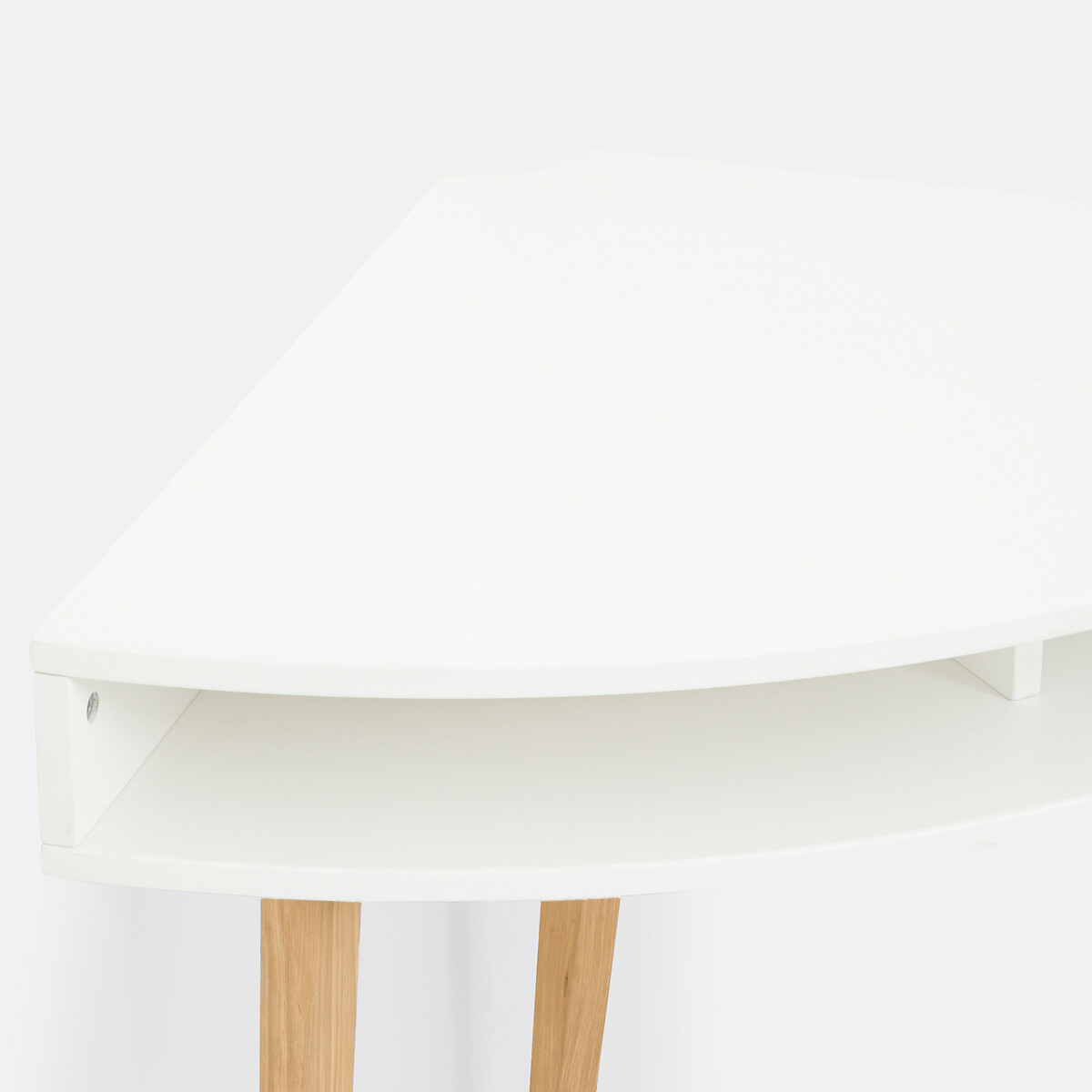 Bureau console d'angle, Grimsby blanc/bois, LA REDOUTE INTERIEURS