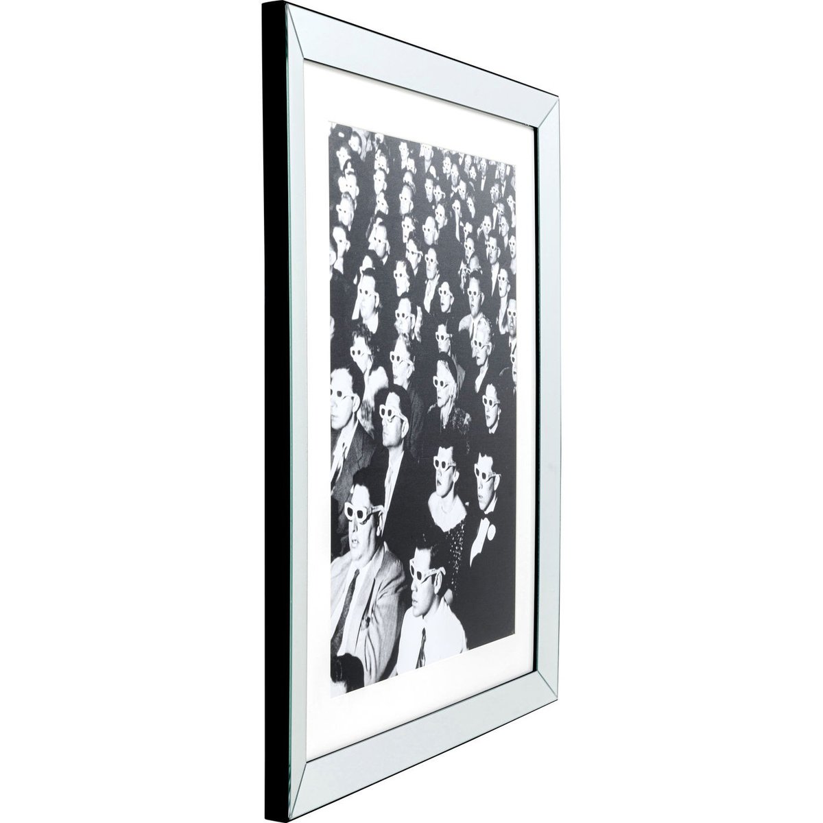 Affiche encadrée spectateurs noir et blanc, KARE DESIGN