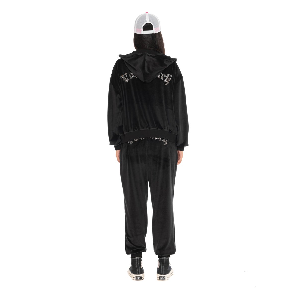 Jogging velours VELVET noir, VON DUTCH