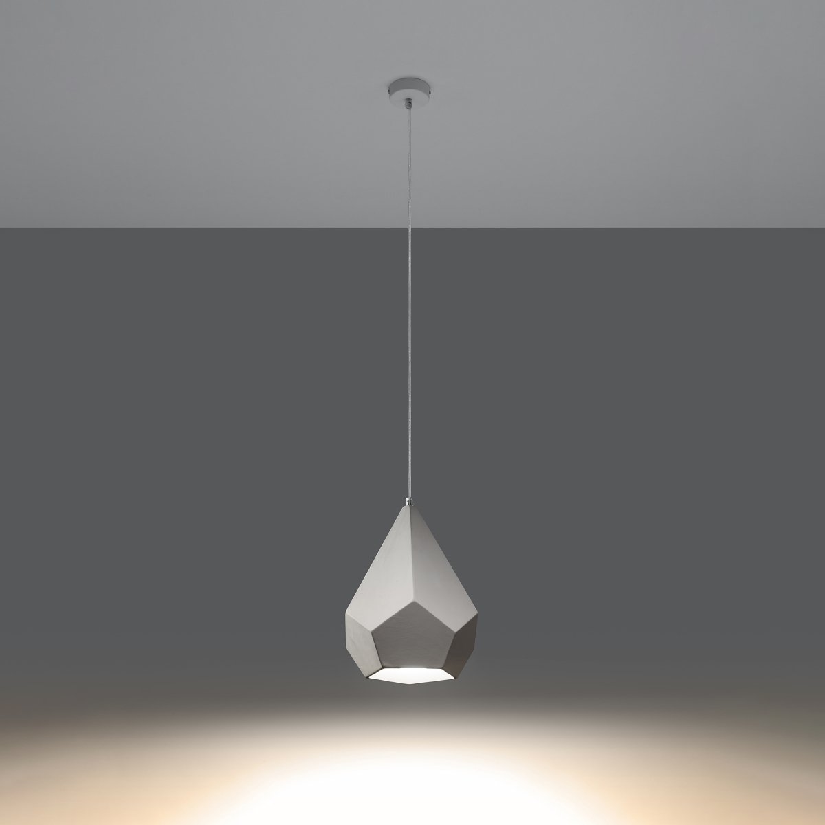 Suspension Céramique Blanc E27 1 Pavlus blanc, EDEN