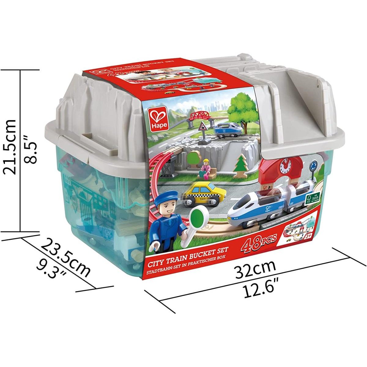 Coffret de train 2 en 1 multicolore, HAPE