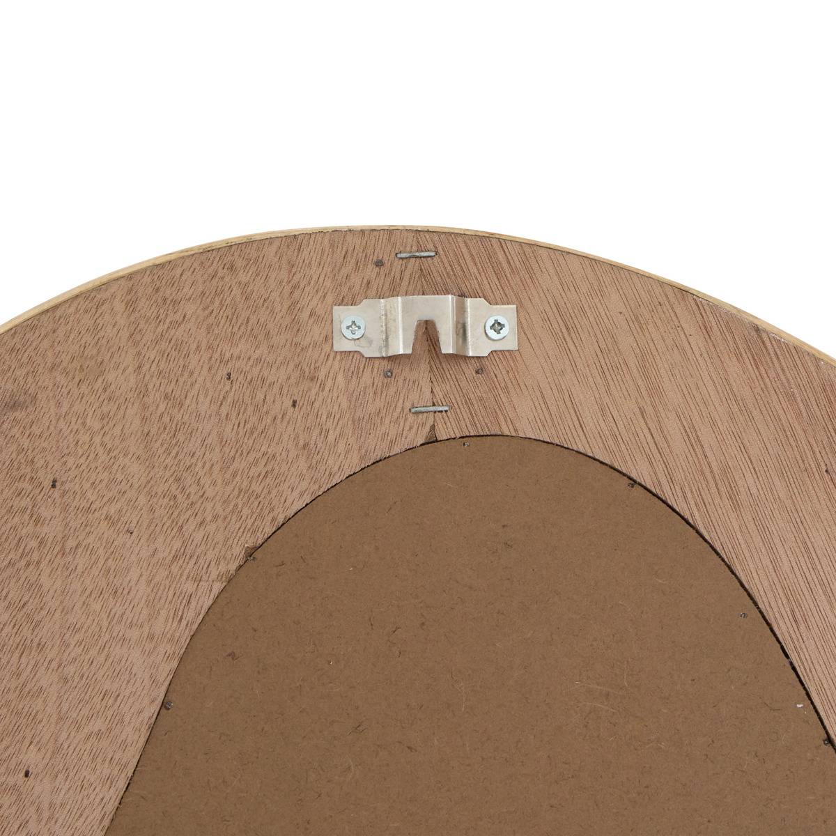 Miroir ovale en osier SANOA beige lin, ATMOSPHERA