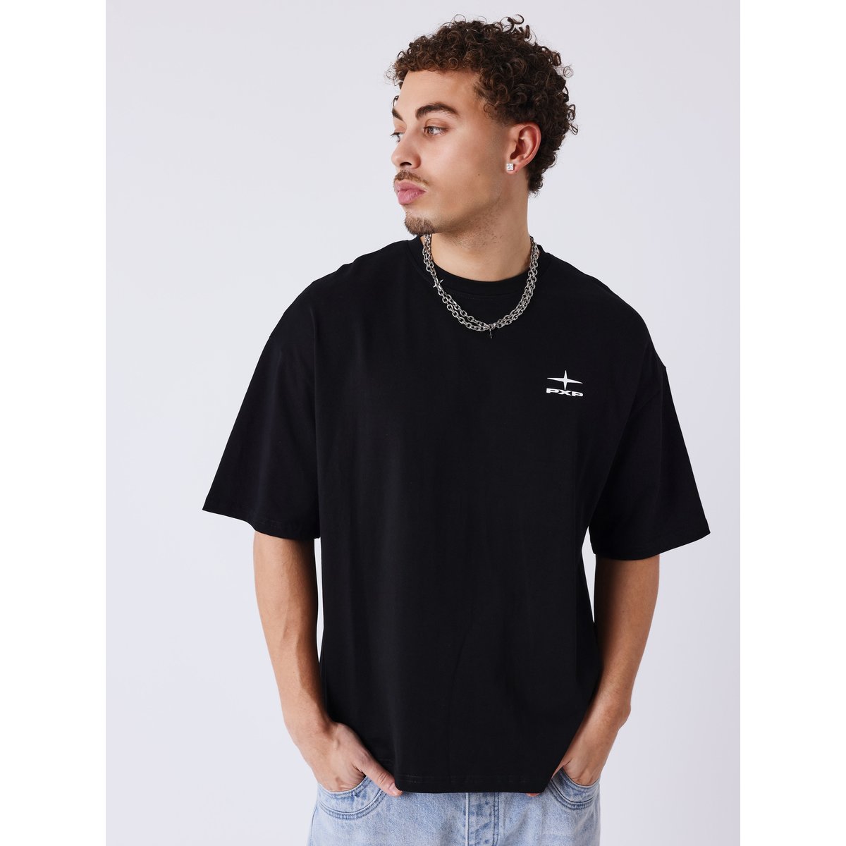 T-shirt boxy Essentials noir, PROJECT X