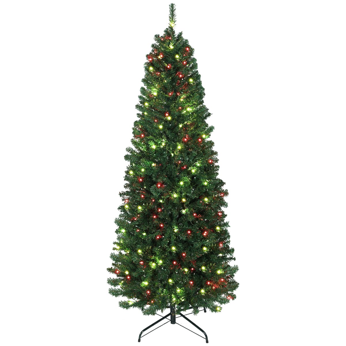 Sapin de Noël Plastique Vert vert, HOMCOM