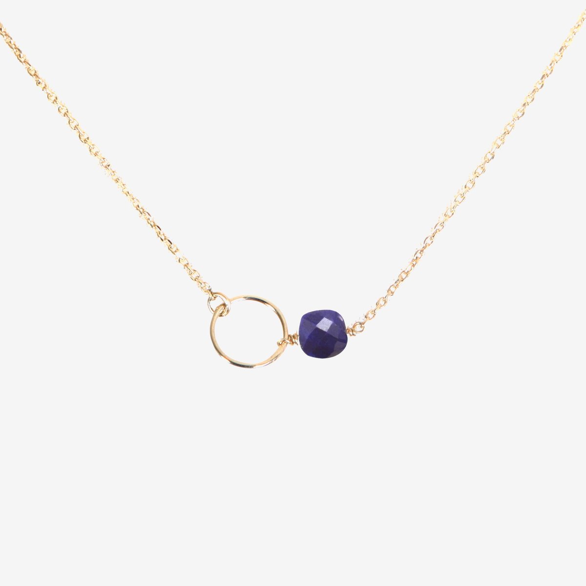 Collier doré lapis lazuli - fidji bleu, CAROLINE NAJMAN