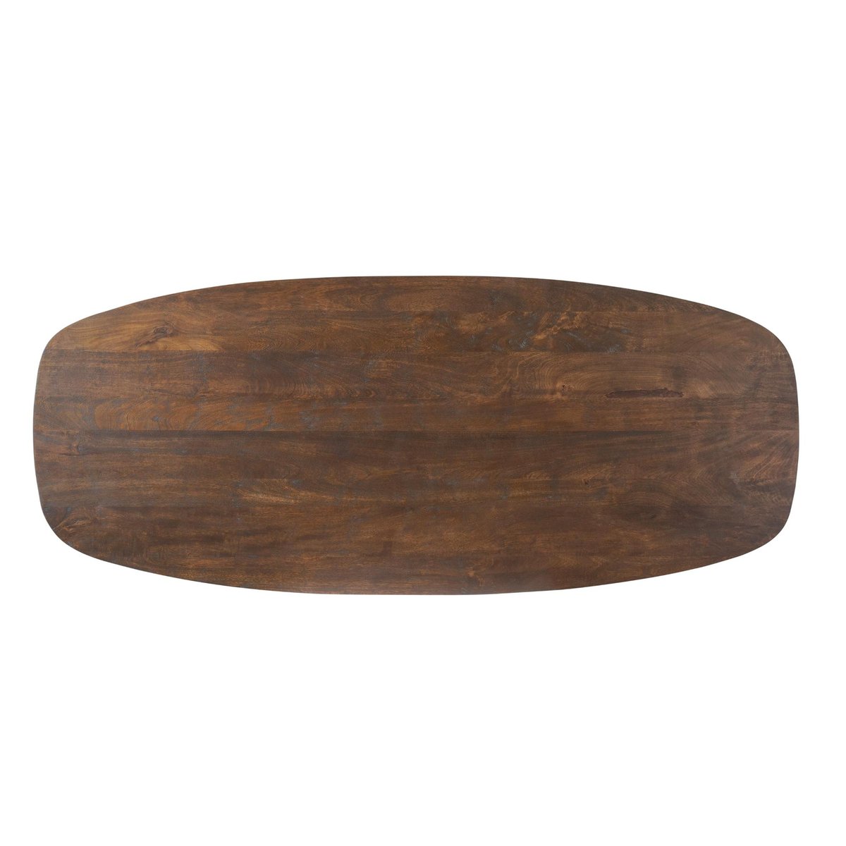 Table à manger ovale bois foncé pieds courbes 240 cm ALMA marron, PIER IMPORT