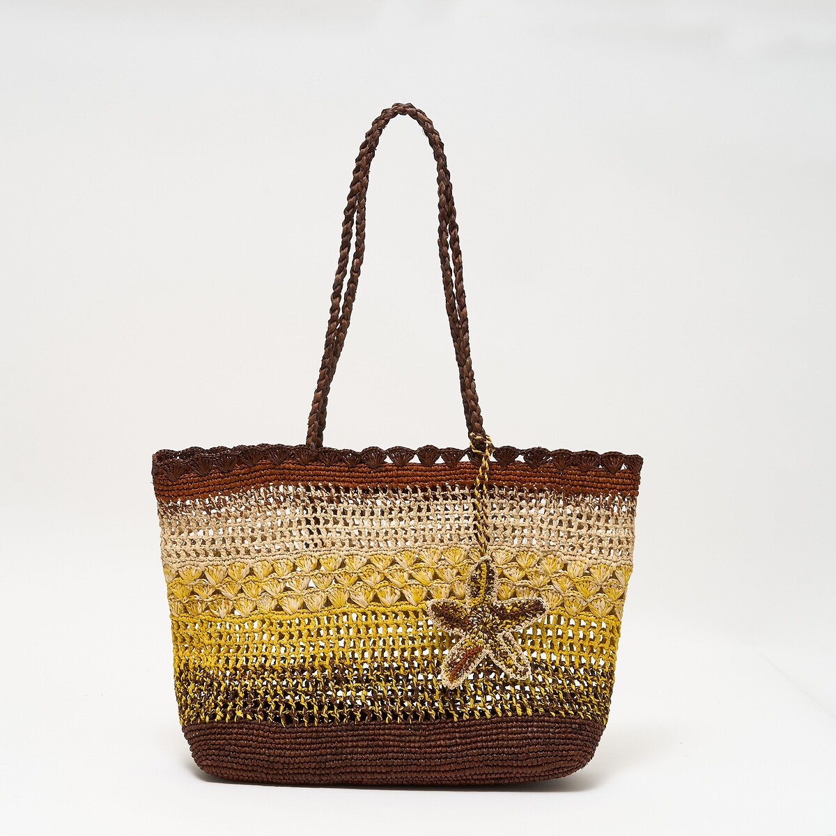 Tote bag en raphia, SIDONIE multicolore, PETITE MENDIGOTE