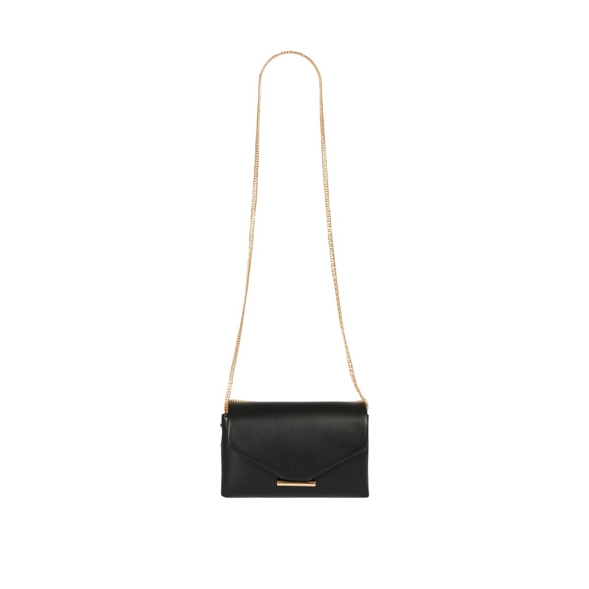 Sac bandoulière similicuir noir, MORGAN