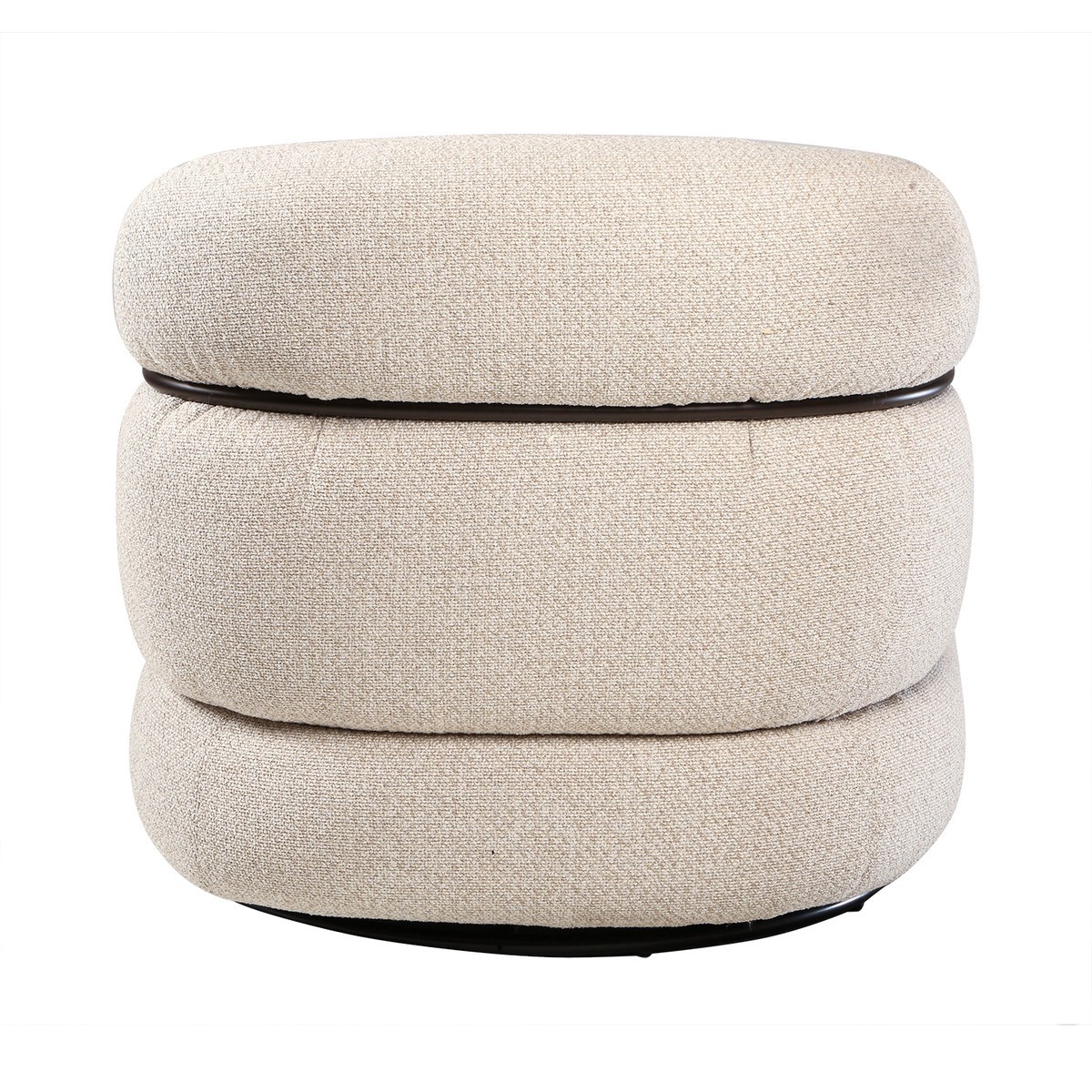 Fauteuil en tissu - MICHEL beige, SIGNATURE