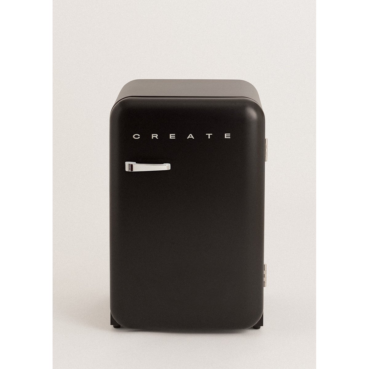 Réfrigérateur rétro FRIDGE RETRO 107L noir/argent, CREATE
