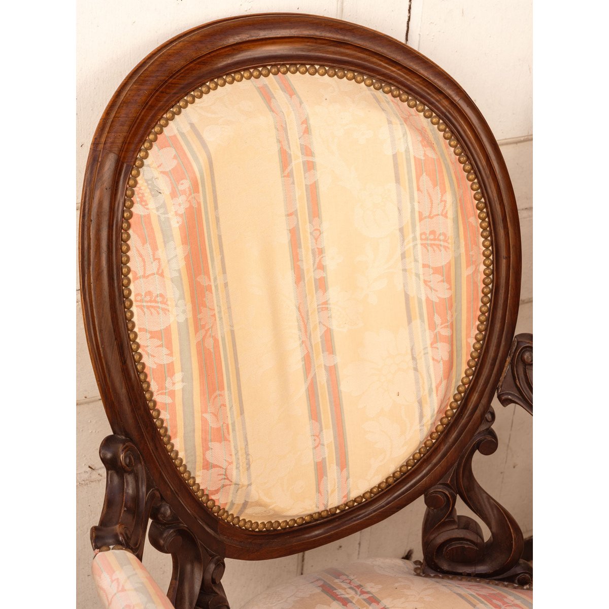 Paire de fauteuils Napoléon III en bois Ernest N°1487 - Bon état bois foncé, DEBONGOUT