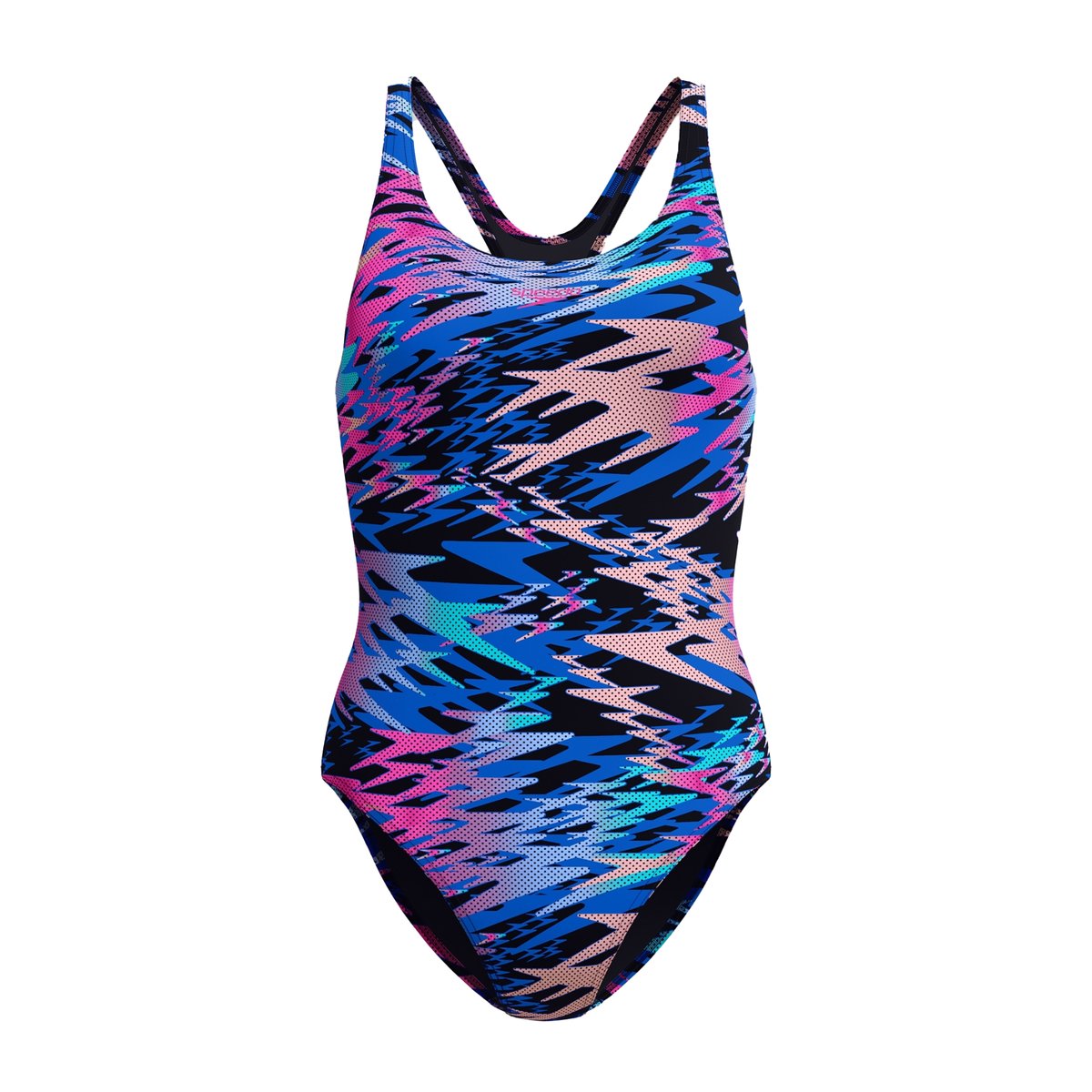 Maillot de bain 1 pièce motif/style logo répété HYPERBOOM MEDALIST noir, SPEEDO