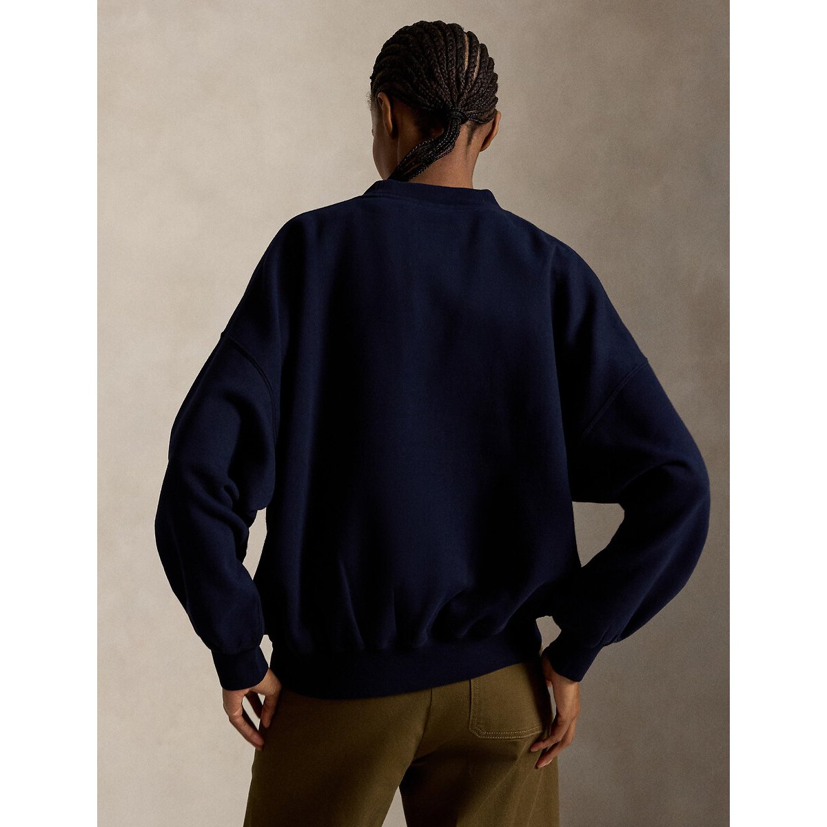 Sweat col rond, POLO BEAR patchwork marine, POLO RALPH LAUREN