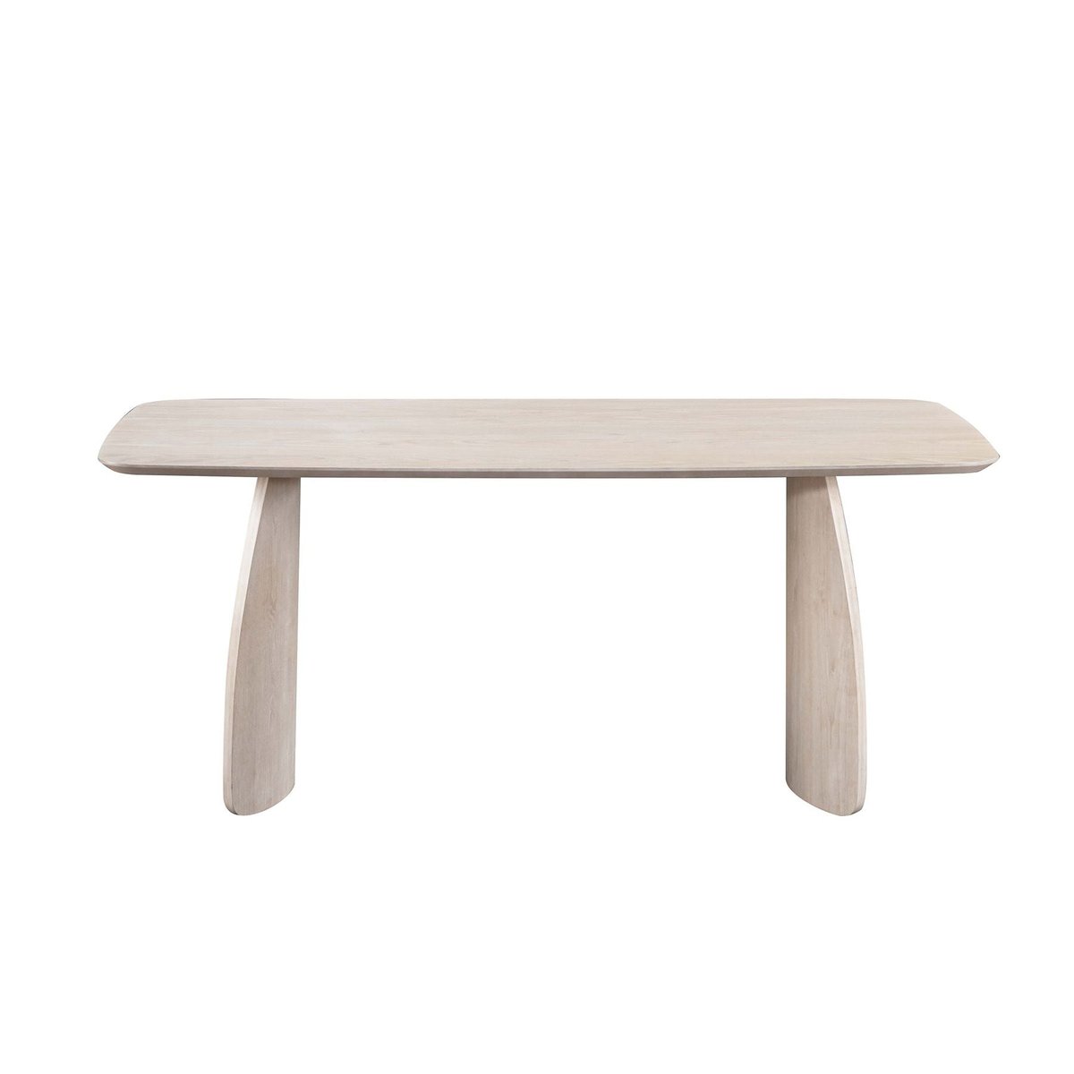 Table repas 180 cm placage chêne naturel clair, ZAGO