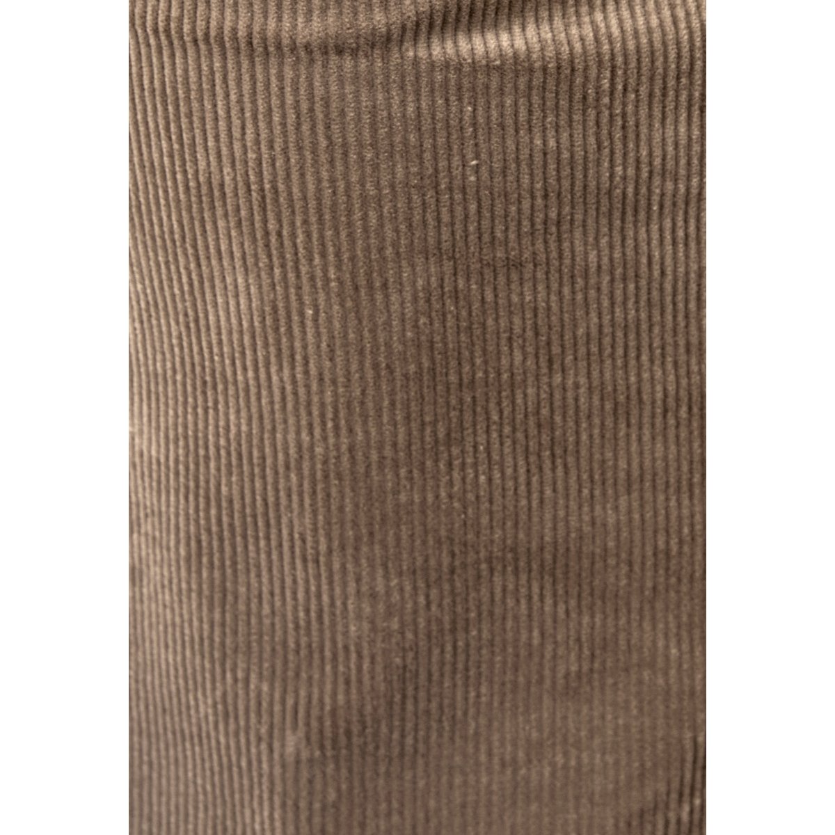 Jupe droite en velours côtelé marron taupe, DAMART