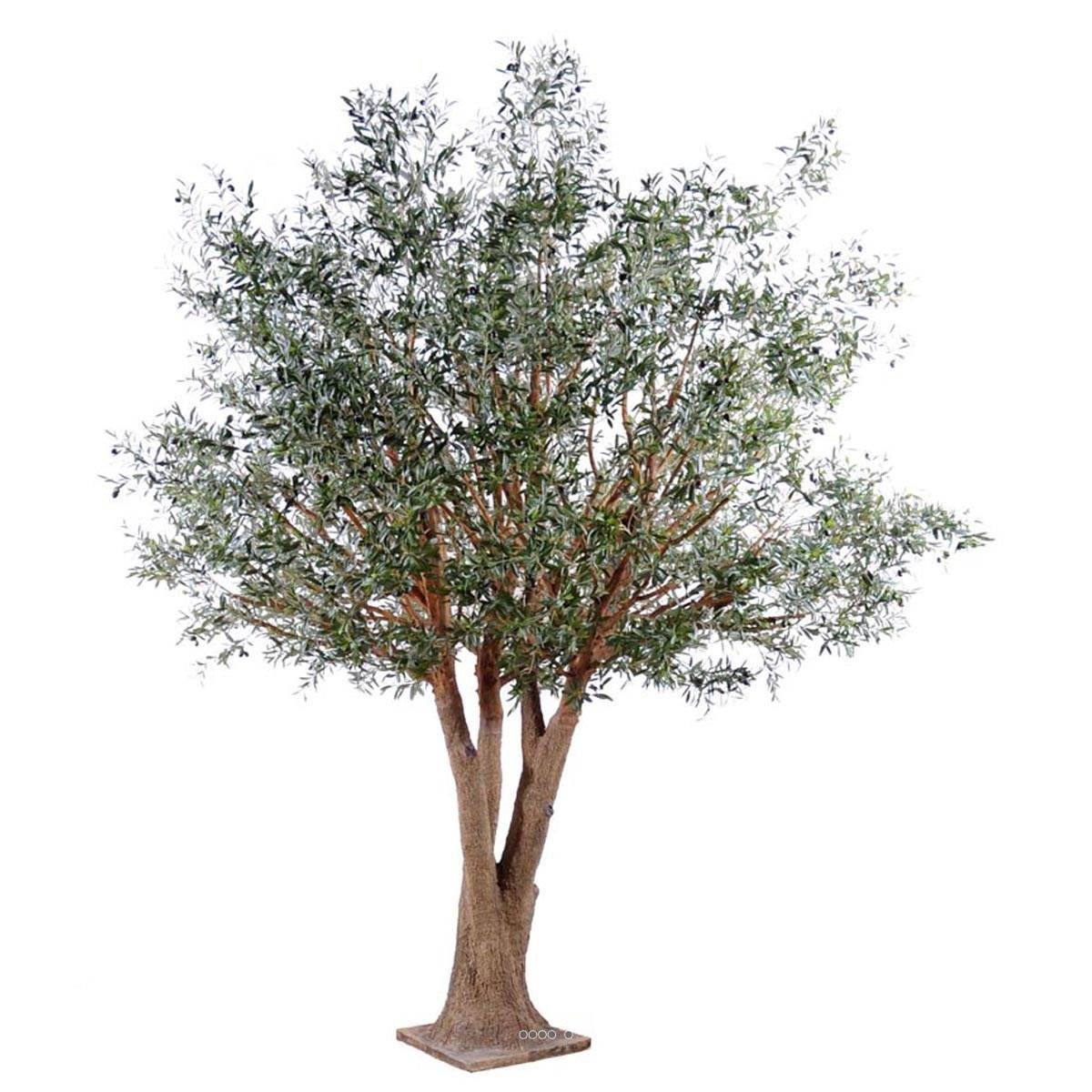 Olivier géant artificiel H 350 cm L 330 cm vert olive, ARTIFICIELLES