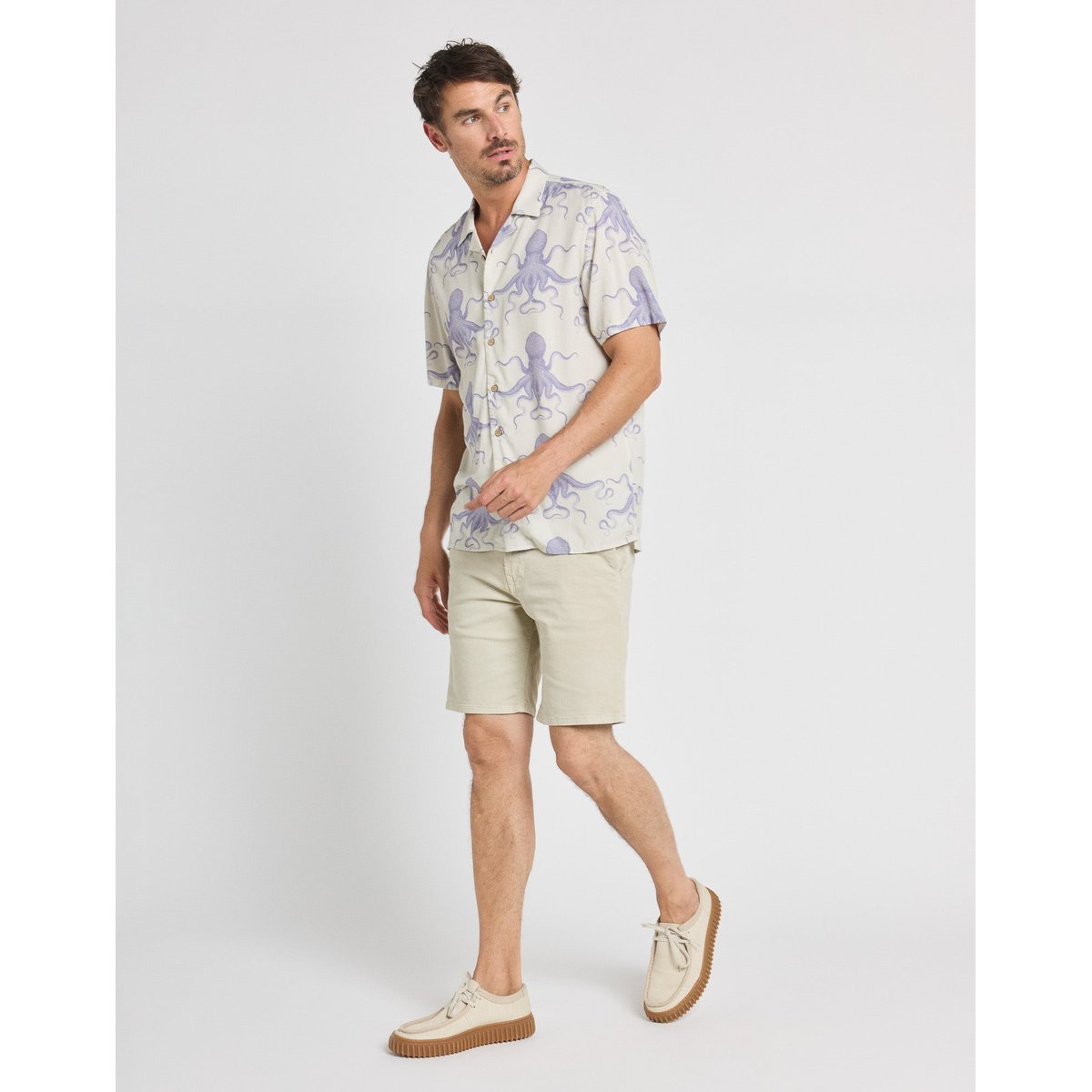 SHORT CHINO blanc casse, PULLIN