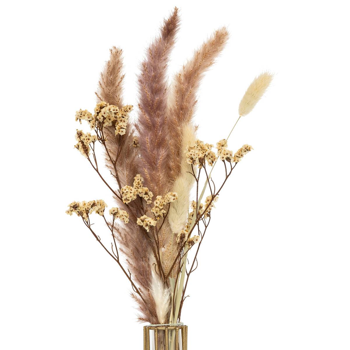 Compo fleurs séchées AUTOMNE rose moyen, ATMOSPHERA