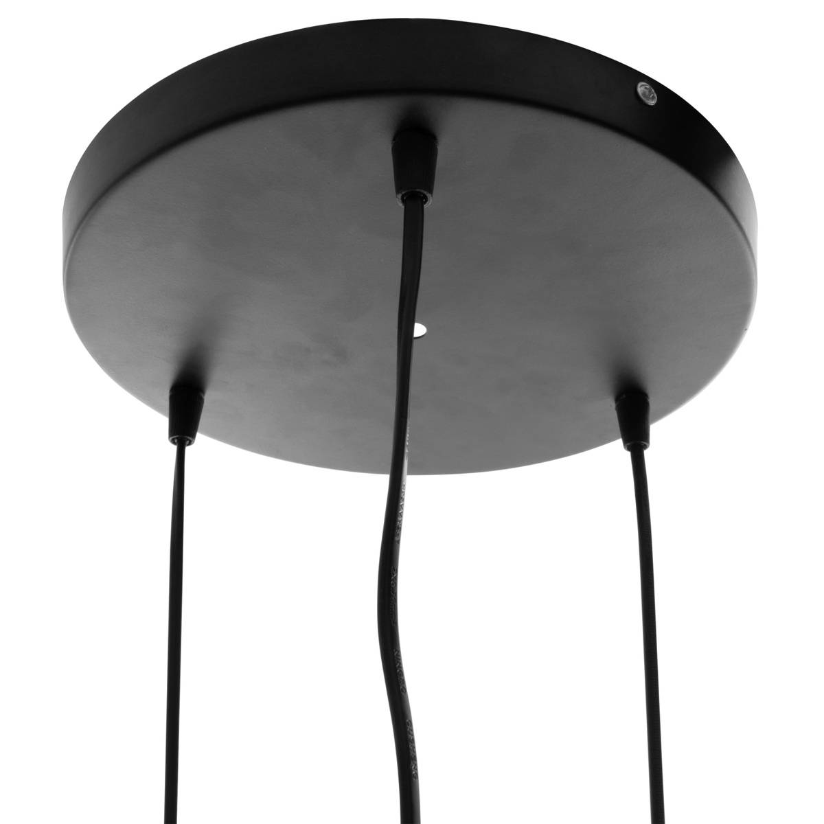 Suspension filaire 3 spots métal KAORE noir, ATMOSPHERA