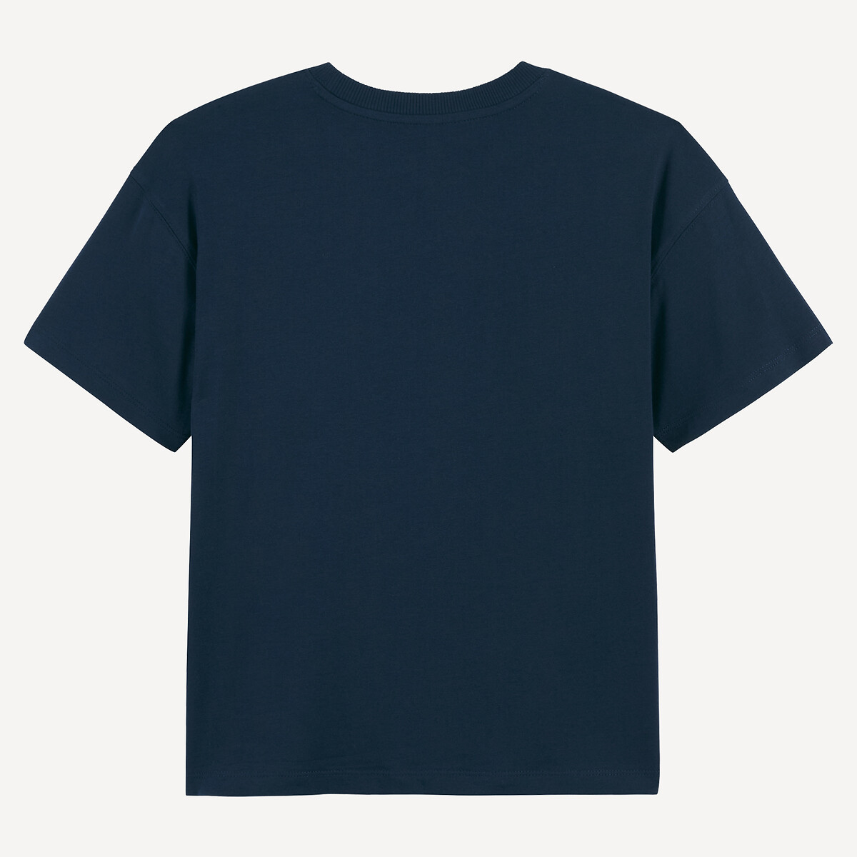 T-shirt manches courtes à message bleu marine, LA REDOUTE COLLECTIONS