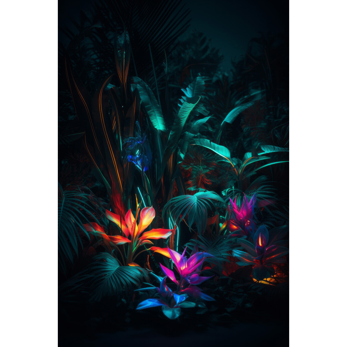 Tableau Mural Composition Éxotique FLEUR tableau en verre synthétique, CEANOTHE