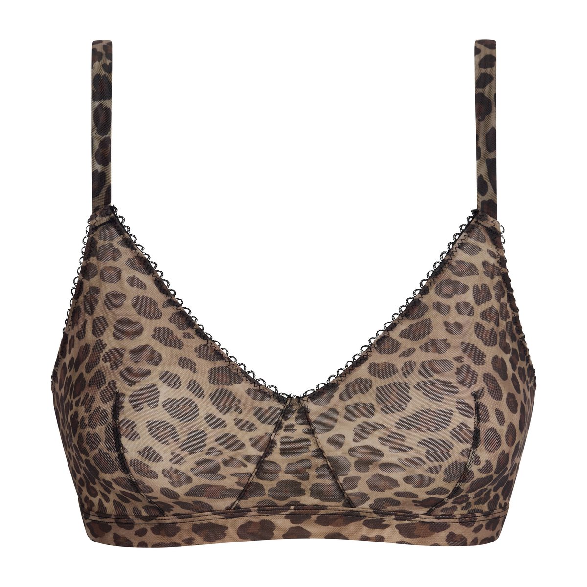 Soutien-gorge triangle sans armatures Feline marron, DIM