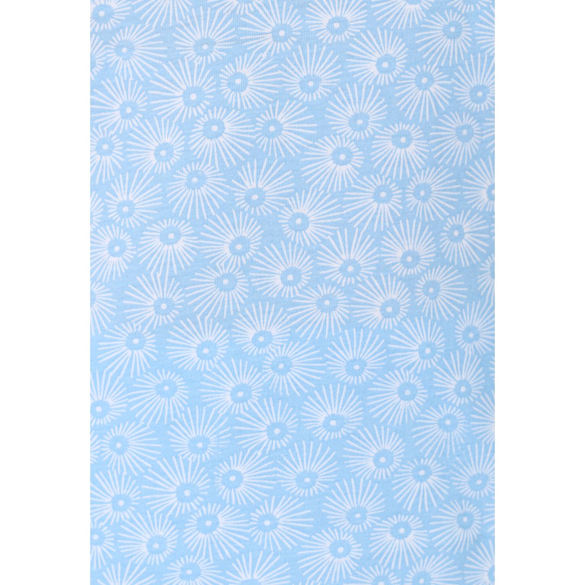 Pyjashort pur coton peigné bleu graphique, DAMART