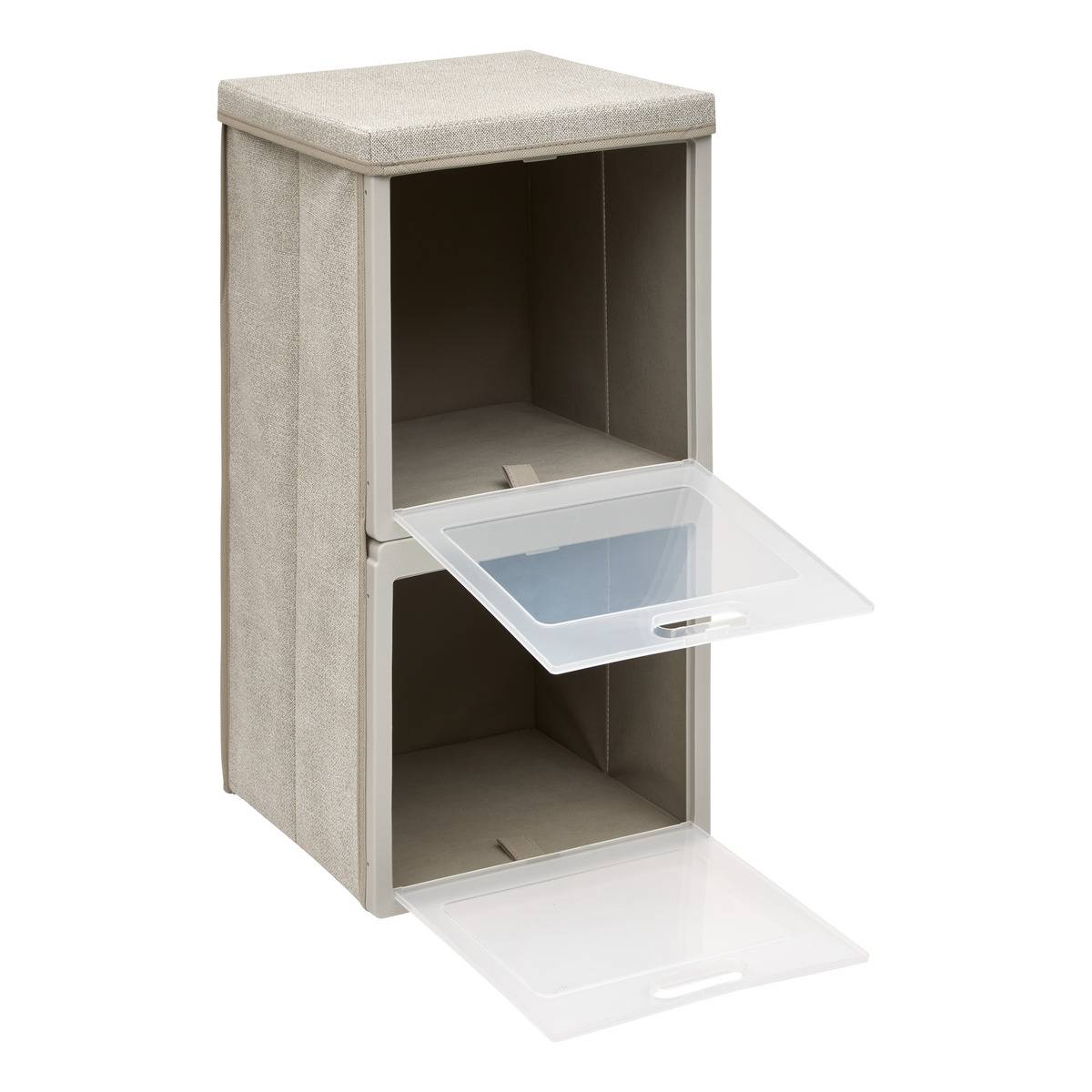 Rangement rectangulaire pliable CUBE'N DOOR beige, 5FIVE SIMPLY SMART